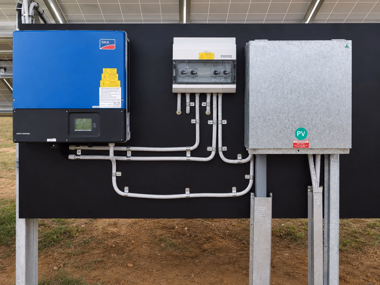 SMA inverter and electrical equipment at Kulnura