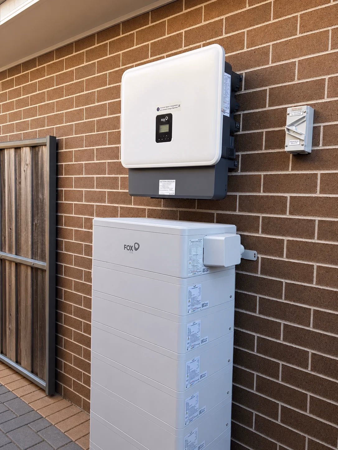 Professionally presented real Nexen FoxESS installation in Australia